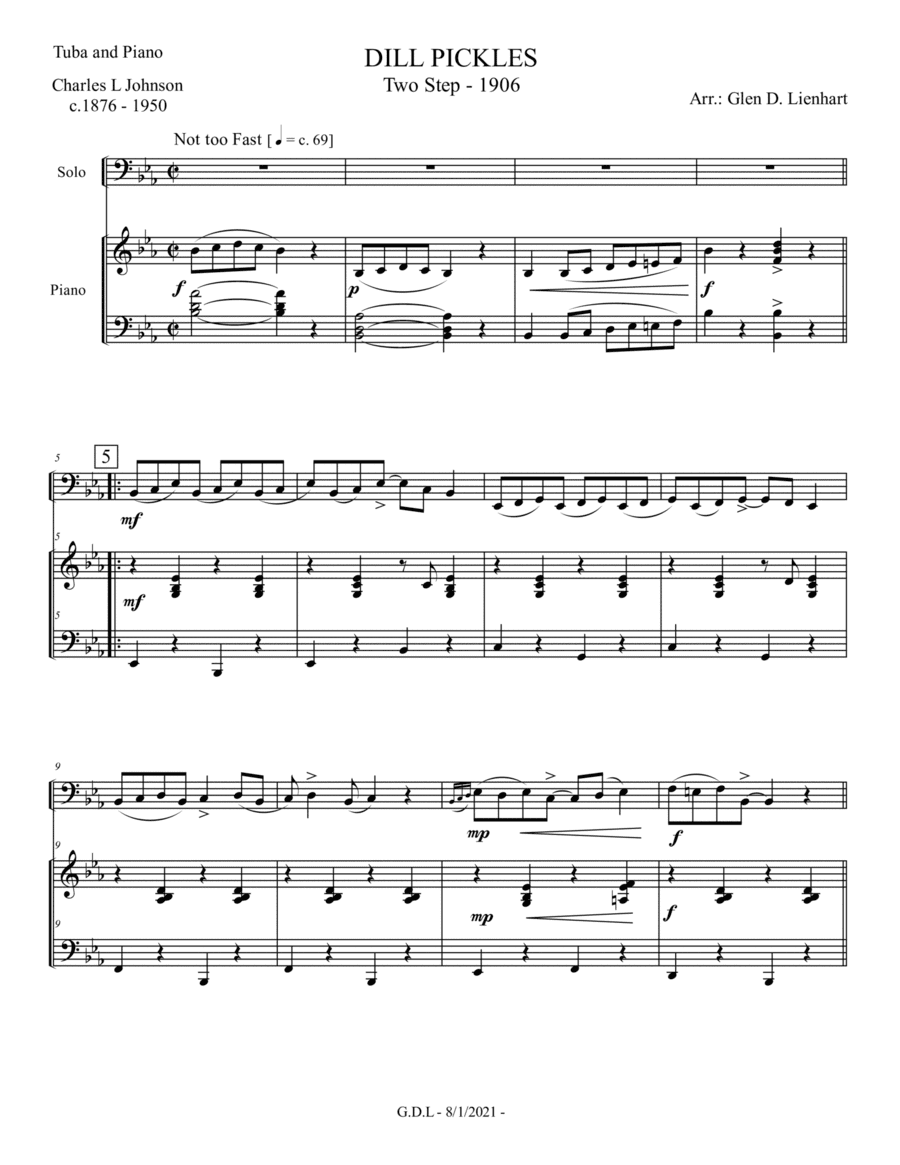 Dill Pickles (arr. Glen D. Lienhart)