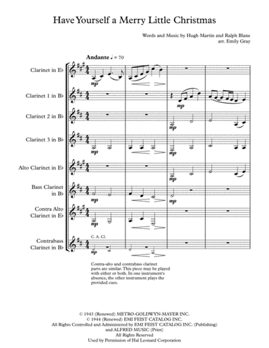 Have Yourself A Merry Little Christmas  from MEET ME IN ST. LOUIS (arr. Emily Gray)
