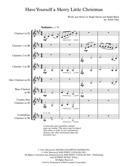 Have Yourself A Merry Little Christmas  from MEET ME IN ST. LOUIS (arr. Emily Gray)
