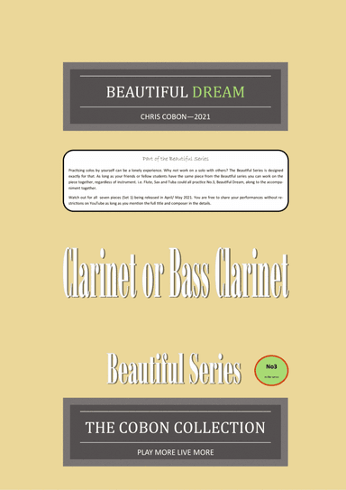 No.3 Beautiful Dream (Clarinet or Bass Clarinet)