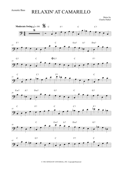 Relaxin' At The Camarillo (arr. The Sheet Music Library)