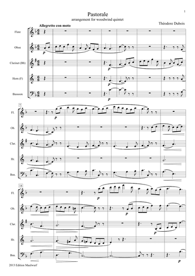 Pastorale (arr. Edition Maulwurf)