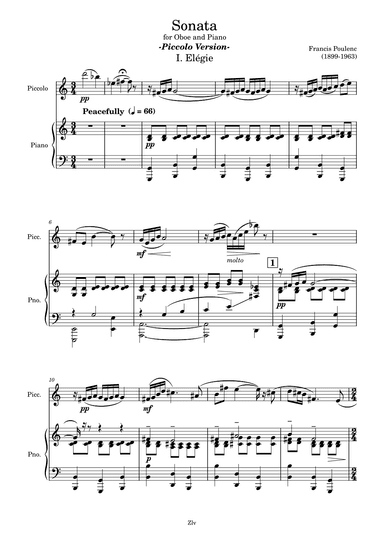 Sonata (arr. Zellev)