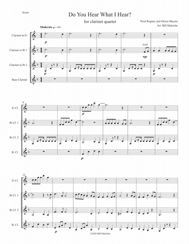 Do You Hear What I Hear (arr. Bill Malcolm)
