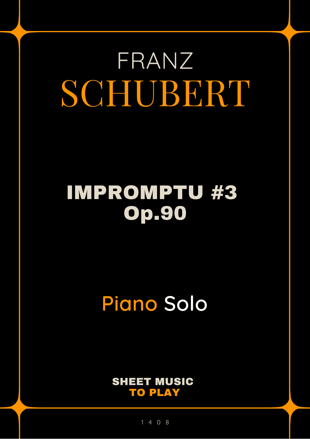 Impromptu No.3, Op.90 - Piano Solo (Original Version) (arr. César Madeira)
