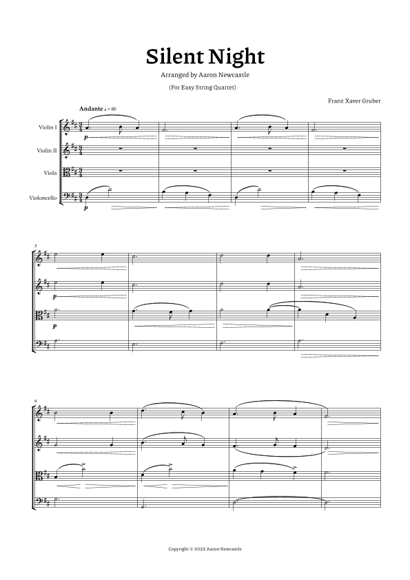 Silent Night (arr. Aaron Newcastle)