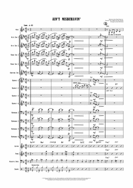 Ain't Misbehavin' (arr. Daryl McKenzie)