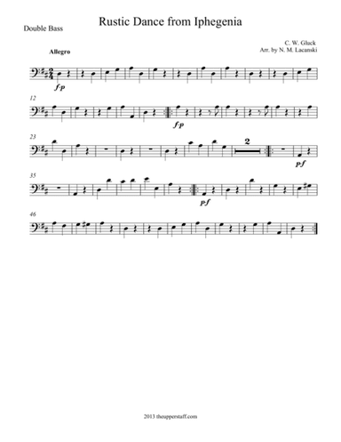 Rustic Dance from Iphegenia (arr. Nick Lacanski)