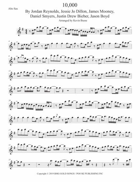10,000 Hours (arr. Kevin Busse)