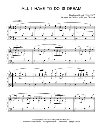 All I Have To Do Is Dream (arr. Richard Giszczak)