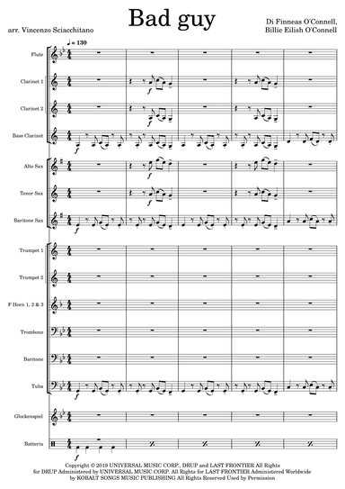 Bad Guy (arr. Vincenzo Sciacchitano)