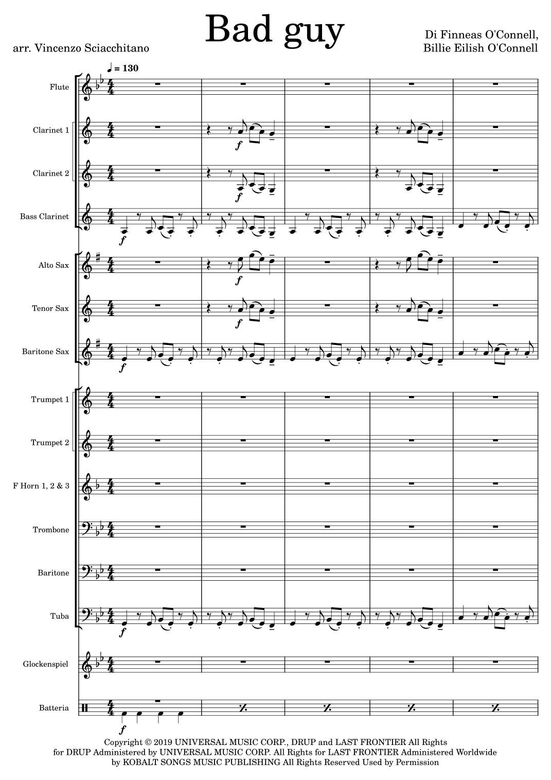 Bad Guy (arr. Vincenzo Sciacchitano)