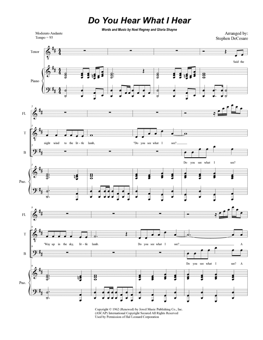 Do You Hear What I Hear (arr. Stephen DeCesare)