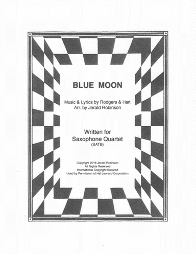 Blue Moon (arr. Jerald Robinson)