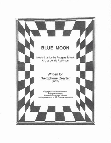 Blue Moon (arr. Jerald Robinson)