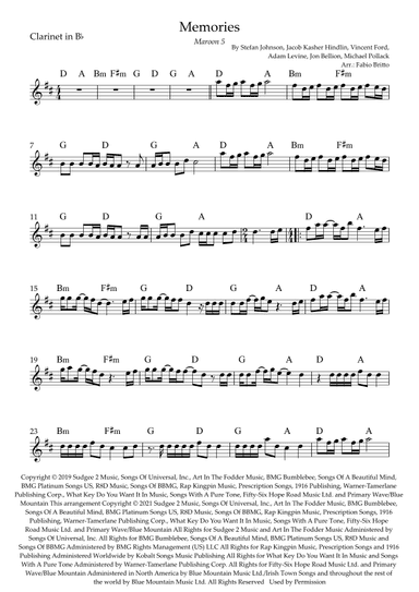 Memories (arr. Fabio Britto)