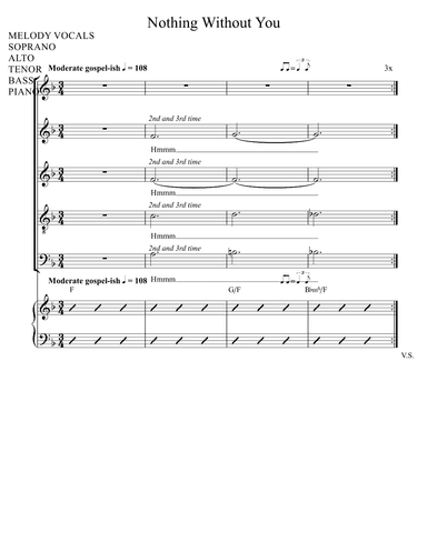 Nothing Without You (arr. Dagmar van Wijngaarden)