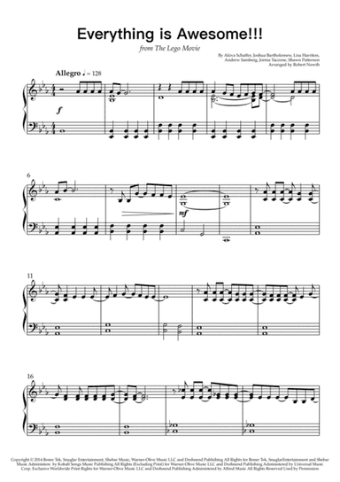 Everything Is Awesome (awesome Remixx!!!) (arr. Robert Newth)