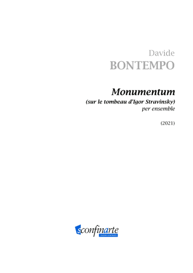 Davide Bontempo: MONUMENTUM (ES-21-004) - Score Only