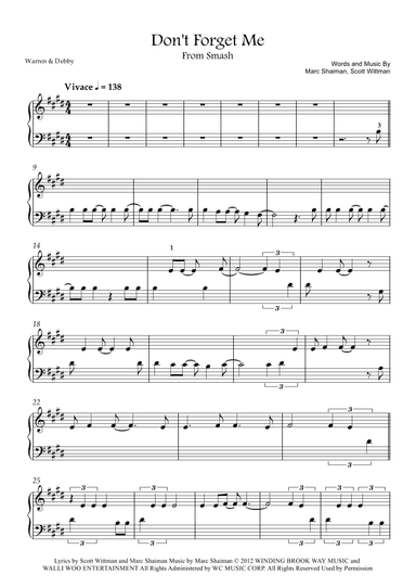 Don't Forget Me (arr. Warren & Debby)