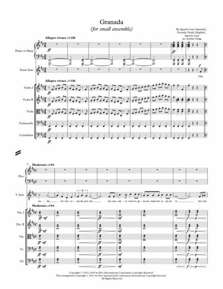 Granada (arr. Jordan Grigg)
