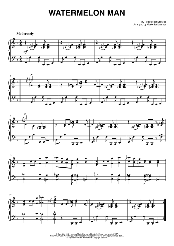Watermelon Man (arr. Mario Stallbaumer)