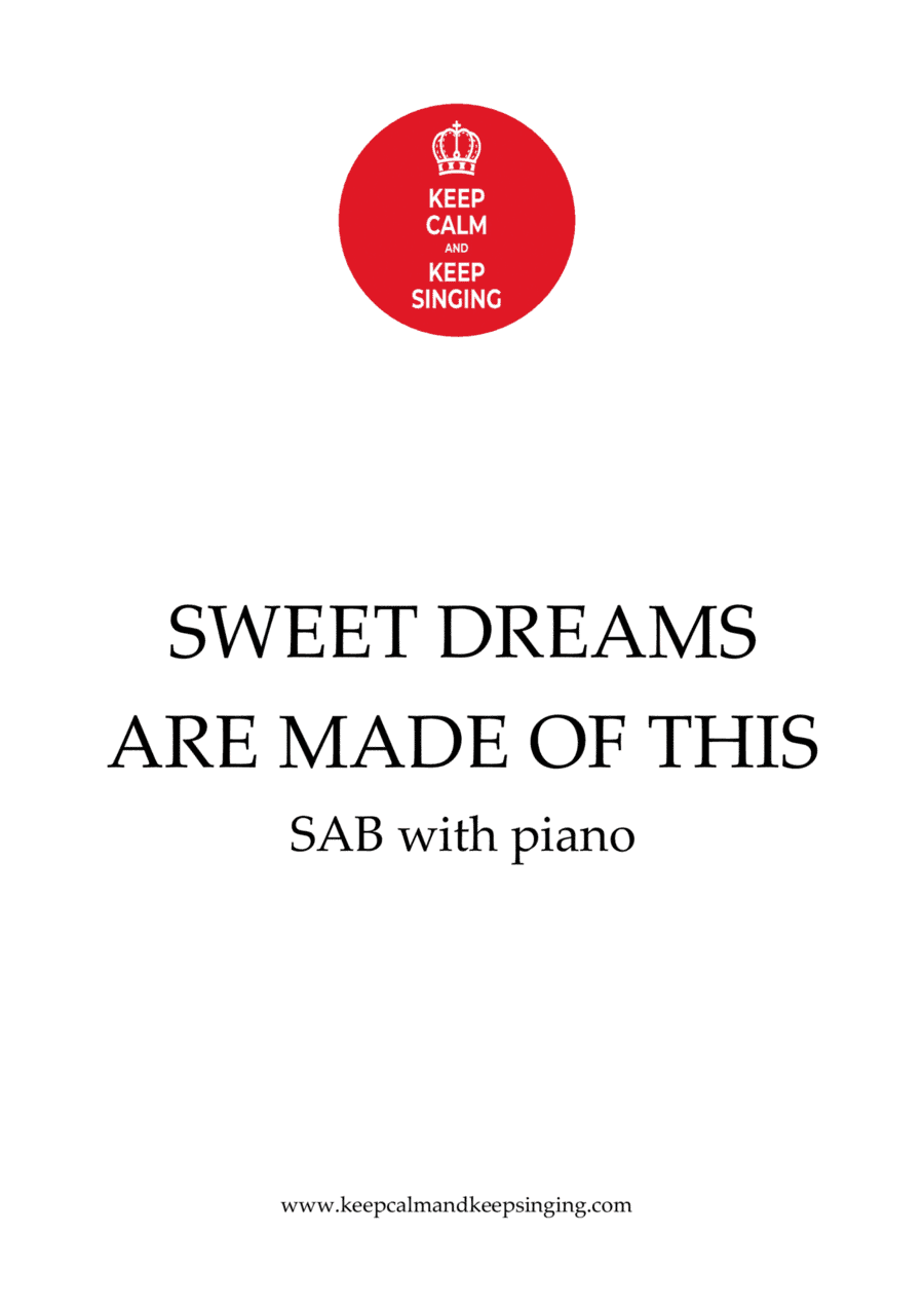 Sweet Dreams (are Made Of This) (arr. Debbie Warren)