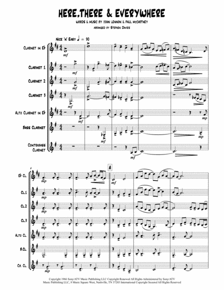 Here, There And Everywhere (arr. Stephen Davies)