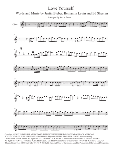 Love Yourself (arr. Kevin Busse)