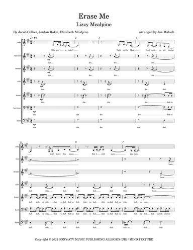 Erase Me (arr. Joe Malach)