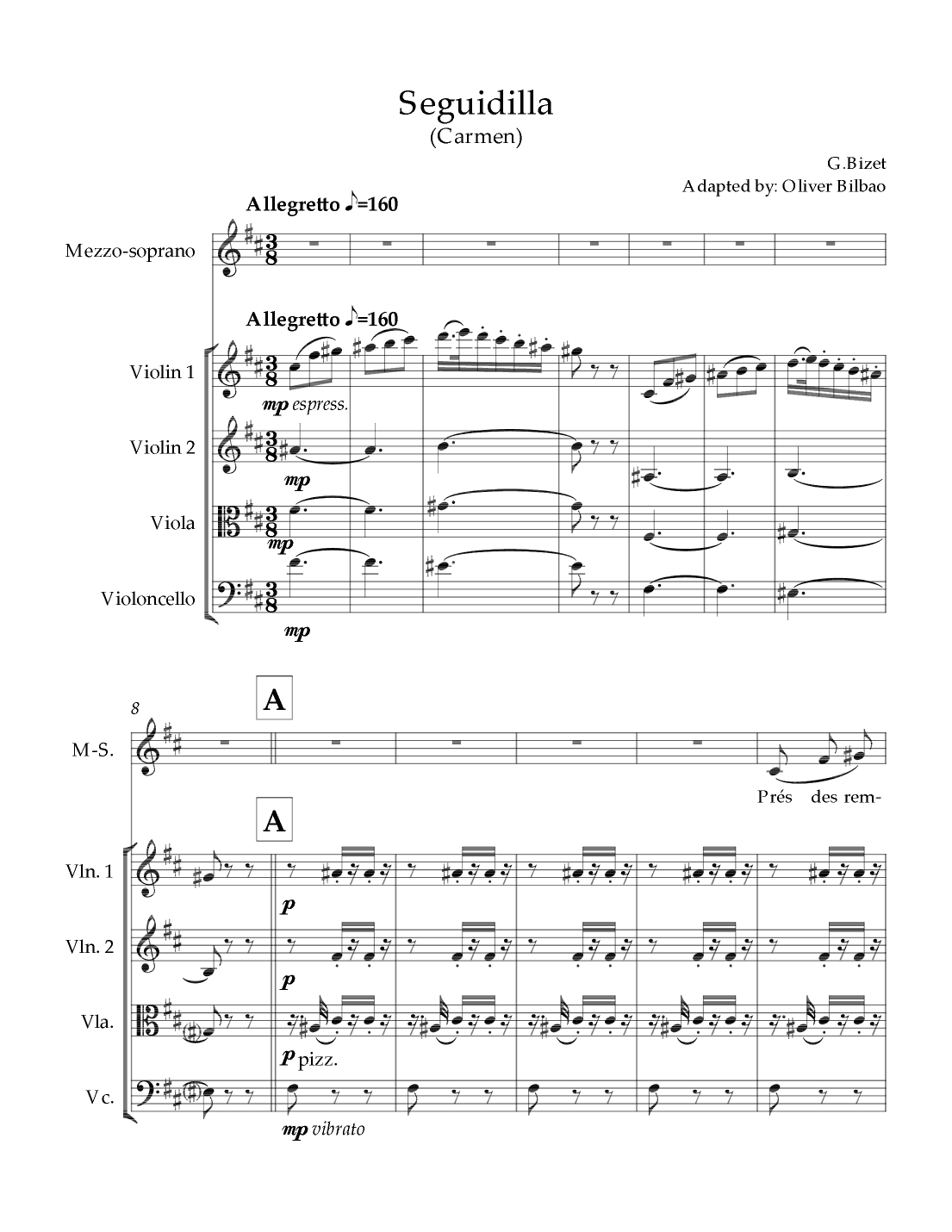 Seguidilla (arr. Oliver Payán)