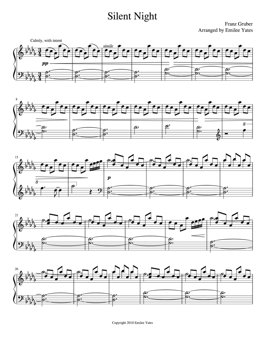 Silent Night (arr. Emilee Yates)