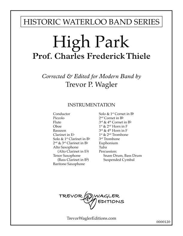 High Park (arr. Trevor P. Wagler)