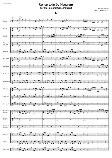 Concerto for Piccolo and Band (arr. Yves Bouillot)