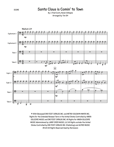 Santa Claus Is Comin' To Town (arr. Tim Olt)