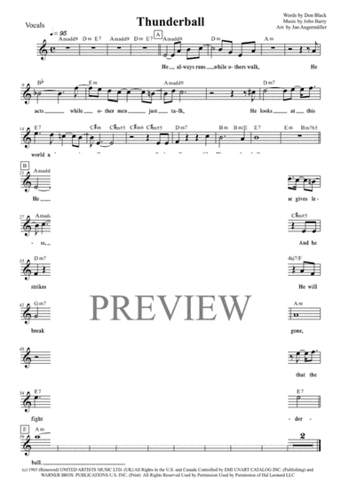 Thunderball (arr. Jan Angermüller)