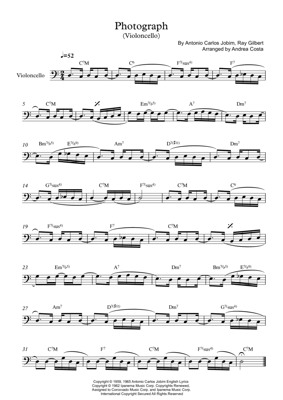 Photograph (arr. Andrea Costa)
