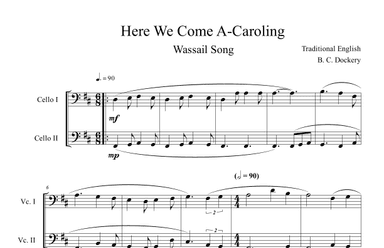 Here We Come A-Caroling (Cello Duet) (arr. B. C. Dockery)