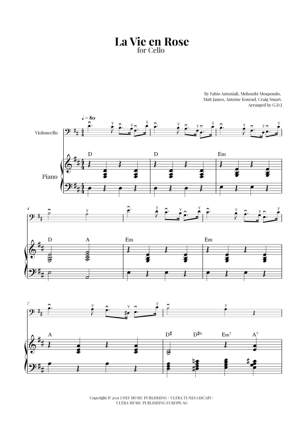 La Vie En Rose (arr. GDJ)