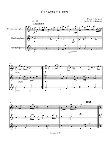 Canzona e Danza (arr. Nick Lacanski)