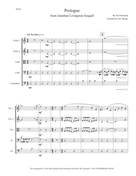 Jonathan Livingston Seagull (arr. Jim Bicigo)
