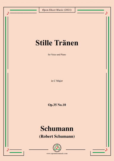 Schumann-Stille Tranen,Op.35 No.10 in C Major (arr. Open Cloud)