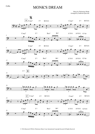 Monk's Dream (arr. Anderson Quevedo)
