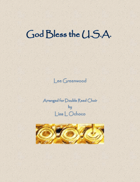 God Bless The U.S.A. (arr. Lisa L Ochoco)