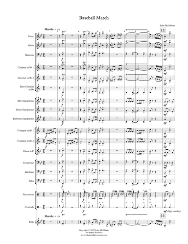 Baseball March - for concert band (arr. John McAllister)