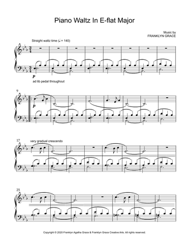 Piano Waltz in E-flat Major