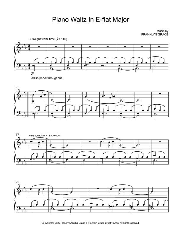 Piano Waltz in E-flat Major