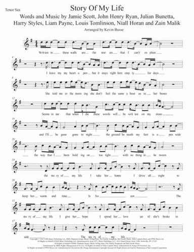 Story Of My Life (arr. Kevin Busse)
