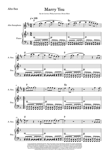 Marry You (arr. Fabio Eduardo de Oliveira)