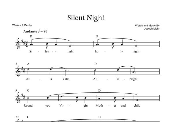 Silent Night (arr. Warren & Debby)